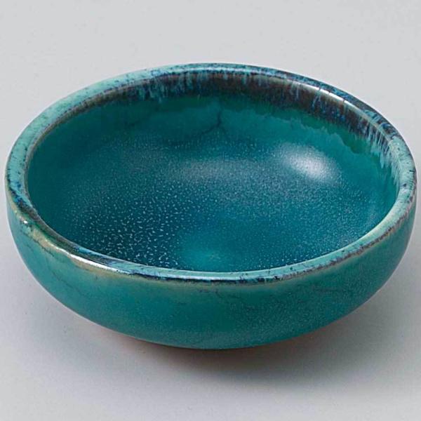 料理器 トルコ青 向付 小碗 義隆作 共箱(LC779) 送料無料 ｜和食器 中皿 トルコブルー七寸深皿-21cm-（KIA-111