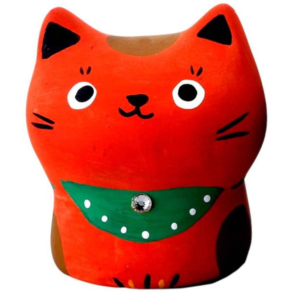 猫の形 陶器 置物 黒と赤 猫の形 陶器 置物 黒と赤 猫の形 陶器 置物 黒と赤 猫の形 陶器