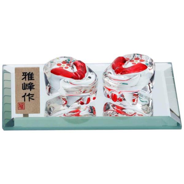 ガラス 置物 げた/ 硝子福下駄（金） /贈り物 プレゼント 粗品 販促品