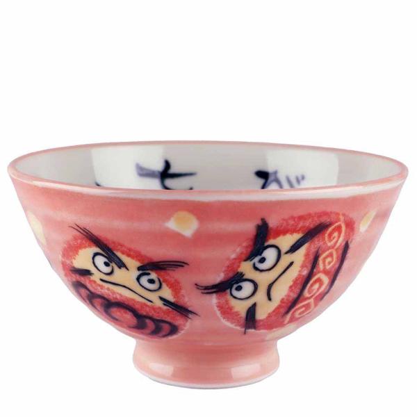 茶碗 ちゃわん 達磨/ 七転び八起き だるま茶碗 中平 /毎日 家庭用 使い