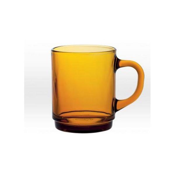 コーヒー カップ ホット 強化/ デュラレックス DURALEX ベルサイユスタックマグ アンバー  /業務用　家庭用 おしゃれ 食洗機 レンジ 熱湯 OK ポイント消化