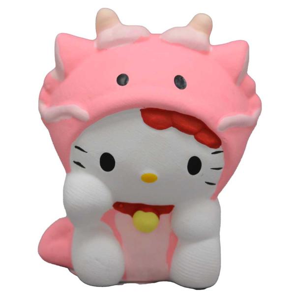 新品 レア　レトロ　はろうきてぃ 十二支しりーず ハローキティ　根付け　辰 ハローキティ十二支開運占い 午・うま はろうきてぃ 陶製の人形の中に