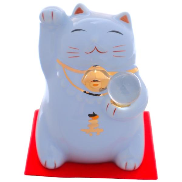 9/4迄限定値引✨人気運『ドル＄ 招き猫 8号』☆青い目ドル持ち・現品限り希少品 12/11迄限定値引✨人気運『ドル＄ 招き猫 8号』☆青い目ドル持ち・現品