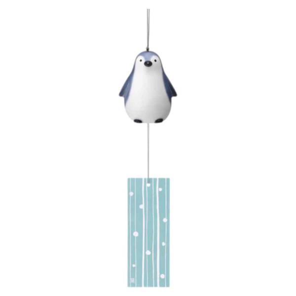 風鈴 陶器製/ 瀬戸風鈴(ペンギン) /夏のインテリア 涼風