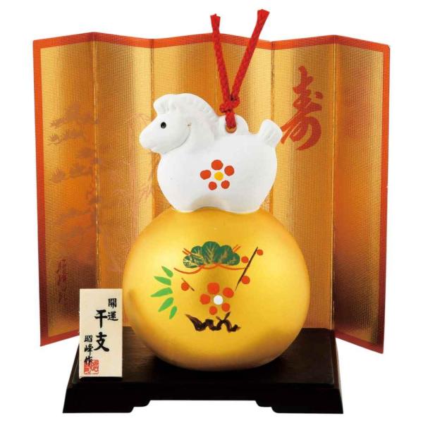 干支 午 置物 馬 うま 2026年/ 開運宝玉午福鈴 /粗品 販促 景品 縁起