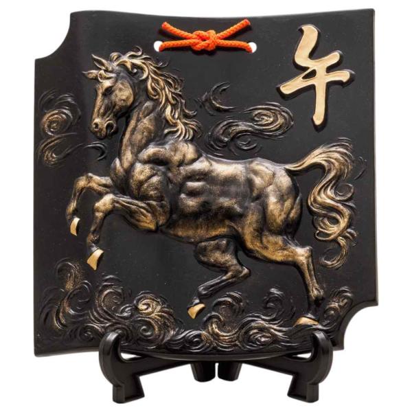 光洋　九谷焼　真鍮　陶器　戦馬　馬ウマ/干支/置物 光洋 九谷焼 真鍮 陶器 戦馬 馬ウマ/干支/置物の通販 by 肉 にく