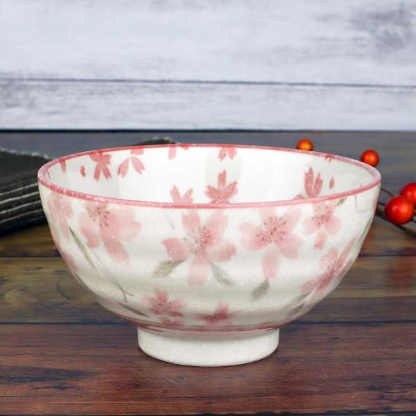 食器 茶碗 ちゃわん/ 内外ろまん桜茶碗 中平 /茶わん ごはん茶碗