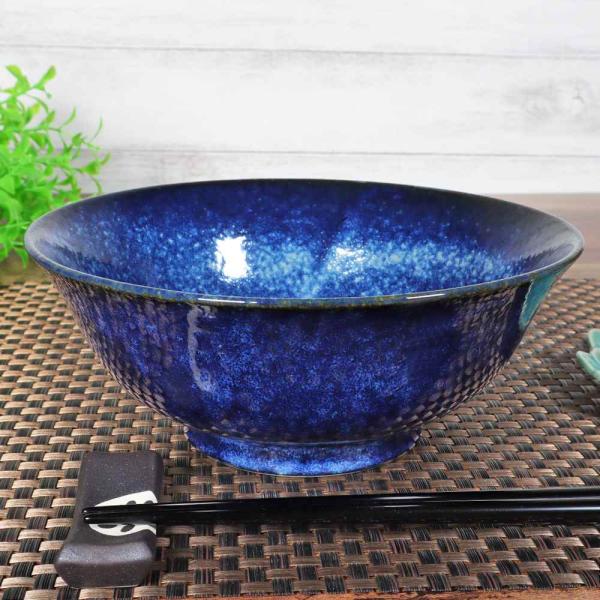 食器 どんぶり 丼 ラーメン 蕎麦 うどん/ 窯変紺ラーメン丼 19cm /業務