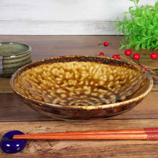 食器 中鉢 / 茶イラボ5.0浅鉢 18cm /おかず鉢 副菜 和え物 サラダ 漬物 煮物鉢 取り鉢 おでん皿 業務用 家庭用 飲食店 レストラン 和食 日本料理