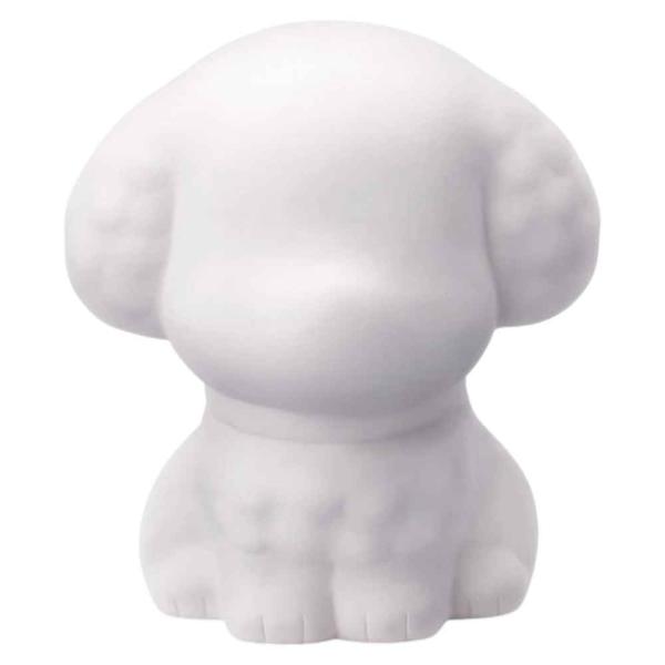 陶器 キット 絵付け 置物/ お絵かき犬(プードル)(貯金箱) /自由