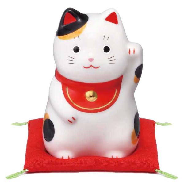 招き猫 置物 まねきねこ/ 福おいで招き猫(みけ・中) /開店祝い 開運