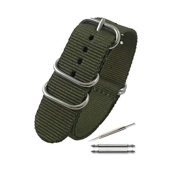 Calme カルム Nato ベルト 腕時計 バンド G10 プレミアム ナイロン 交換簡単 ストラップ 16 24 交換説明書付き 18 アーミーグリーンの価格と最安値 おすすめ通販を激安で