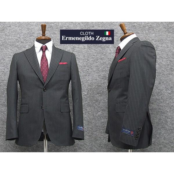 ZEGNA（ゼニア） 春夏物 グレー縞 [Ermenegildo Zegna] COOL EFFECT