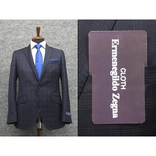 エルメネジルドゼニア ELECTA スーツ セットアップ 裏地ロゴ ブラック