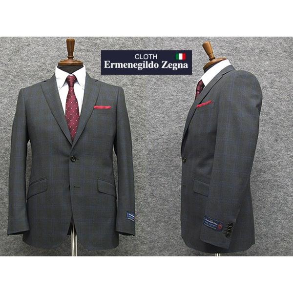 ZEGNA（ゼニア） 春夏物 霜降りグレー格子 [Ermenegildo Zegna] COOL