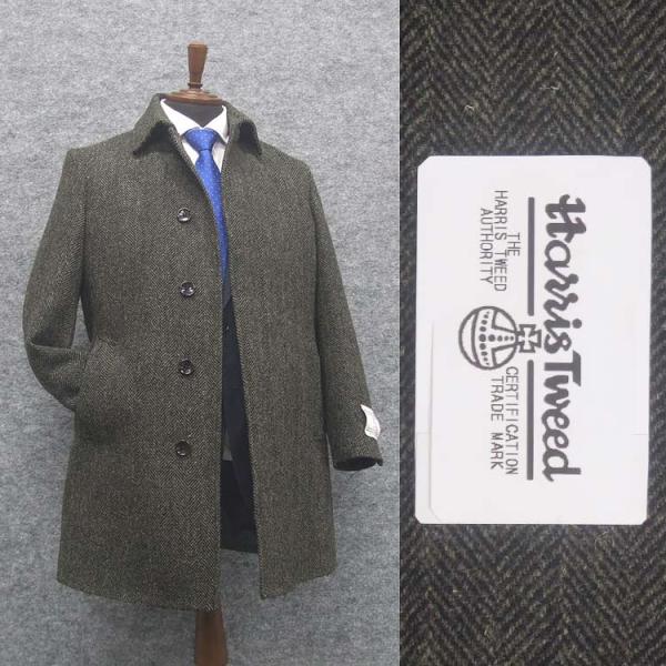 HARRIS TWEED（ハリスツイード） 英国生地 ステンカラーコート
