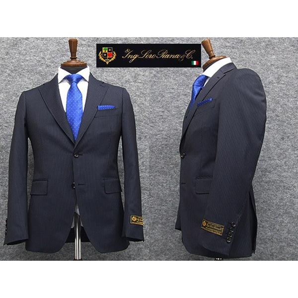 Loro Piana（ロロピアーナ） 春夏物 紺ペンシル縞 ZELANDER DREAM使用