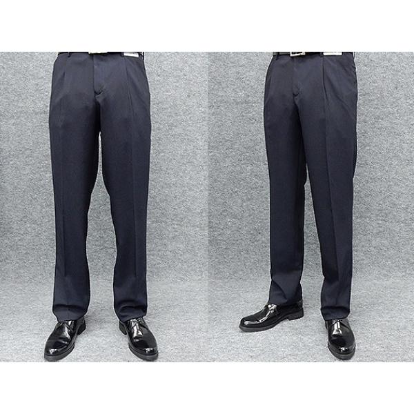 「大寸」　春夏物　２タック「美脚」スラックス　濃紺　無地　ウォッシャブル　ビジネスパンツ　97cm-130cm