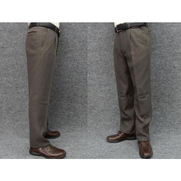 大特価 美脚 １タックパンツ スラックス秋冬 丸洗い 茶グレー W79 105cm T607 メンズ T607 D 背広屋石k 通販 Yahoo ショッピング