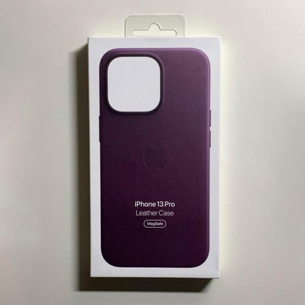 iPhone 13pro 純正ケース　レザー　ブラック Apple 純正 iPhone13 Pro Max レザーケース ミッドナイト 黒