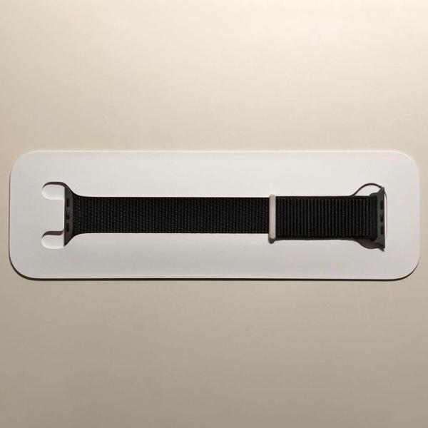 【新品・箱なし】純正 アップルウォッチ49mm M/Lトレイルループ・ブルー③ 49mmケース用ブルートレイルループ - M/L - ブラックチタニウム