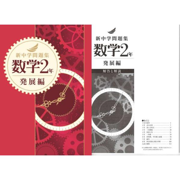 中学問題集と演習編2年生 新中学問題集 演習編 数学2年 ￼別冊解答と解説付 中2 定期テスト