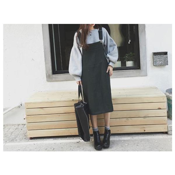 サロペットワンピース ジャンパースカート ロング ブラック 黒 Buyee Buyee Japanese Proxy Service Buy From Japan Bot Online
