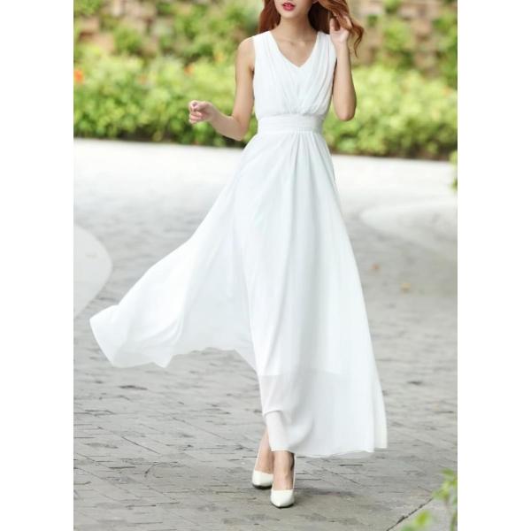 黒 シンプルワンピース 白 ピンク シフォン マキシ丈 大人 Buyee Buyee 日本の通販商品 オークションの代理入札 代理購入