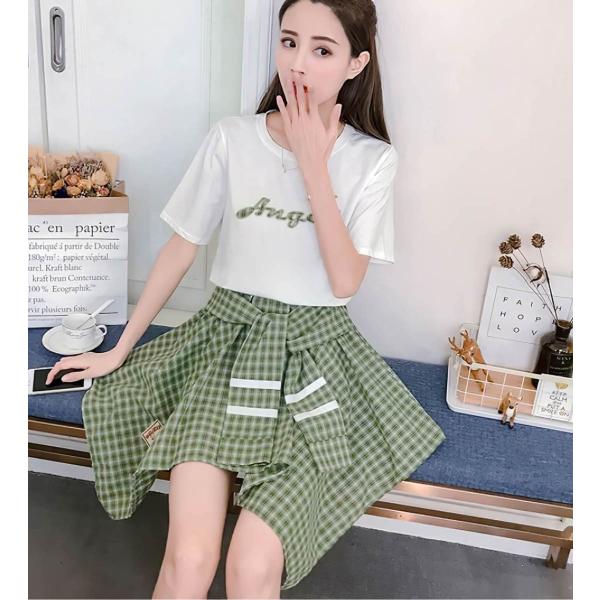 セットアップ スカート ワンピース チェック柄 赤 青 緑 Buyee Buyee 日本の通販商品 オークションの代理入札 代理購入