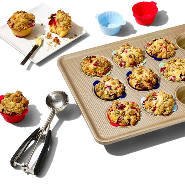 OXO �I�N�\�[ �V���R���x�[�L���O�J�b�v  12�Z�b�g �J�b�v�P�[�L �}�t�B�� �P�[�L�^ �J�b�v�^ �V���R�[�� �H���Ή� �L�b�`���p�i 11313700 ���i�摜5