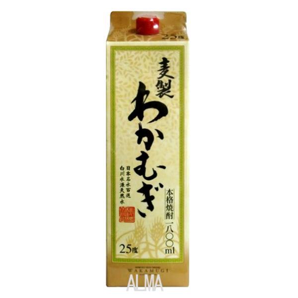 わかむぎ 焼酎 1,8L 25度 6本 Amazon.co.jp: 焼酎 麦焼酎 わかむぎパック 25度 1.8L 6本 1ケース