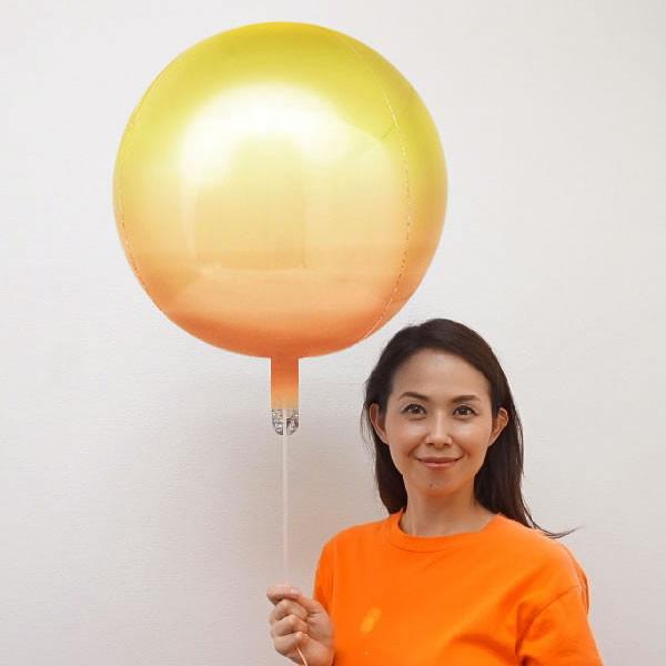 まん丸い風船 直径38cm オーブス イエロー オレンジ バルーン No 風船 バルーン専門店 通販 Yahoo ショッピング