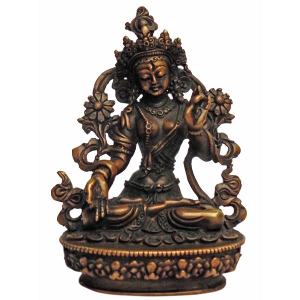 旧藏・ネパール仏教美術・六臂騎獅護法神像・宝石装飾・彩色描金・純銅製・仏像・風水 旧藏・ネパール仏教美術・六臂騎獅護法神像・宝石装飾・彩色描金