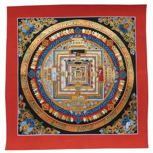 チベット　曼荼羅　マンダラ　カーラチャクラ　仏画　仏教　仏具　密教(5) e-bingo_km-5