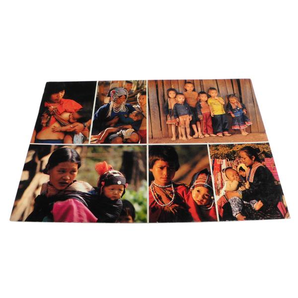 タイ・山岳民族の人々や風景を映した素朴な風景.農村風景とてもきれいな写真プリントのポストカードです。■全体の大きさ縦:15.3cm 横:10.5cm重さ:5g■ご注意点アジアのポストカードです。経年劣化等により四隅の角がつぶれている裏面の薄...