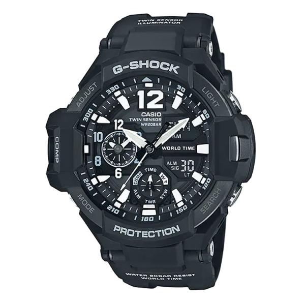 G-SHOCK GA-1100 ブラック/ブルー　スカイコックピット G-SHOCK カシオ Gショック CASIO スカイコックピット GA-1100-1AJF