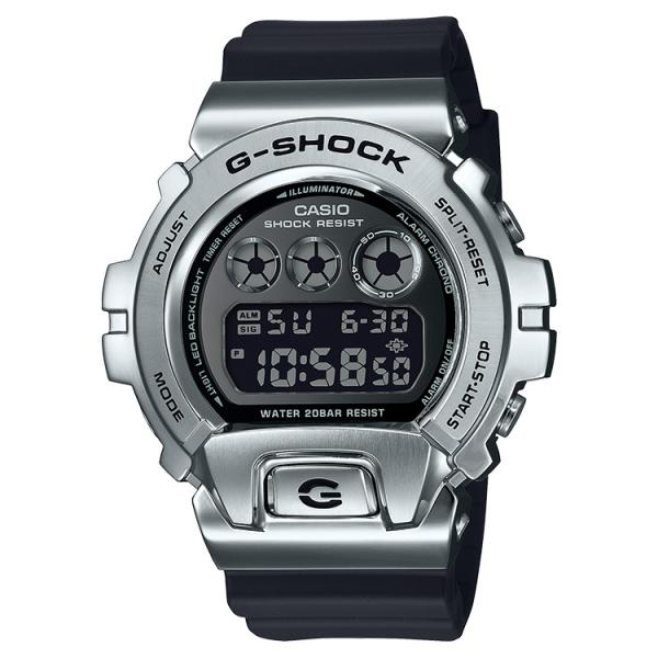 G-SHOCK GM-6900U-1JF 中古 6900 SERIES G-SHOCK gショック メタルベゼル デジタル ラウンド 三つ