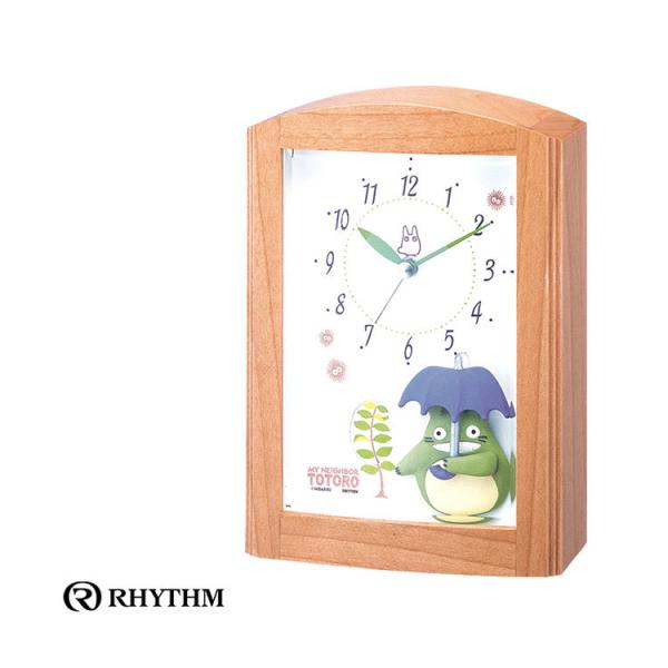 【最終価格】アニメ となりのトトロ 置時計 アラーム機能付き 新品 未使用品 RHYTHM リズム時計 クロック となりのトトロ ジブリ 目覚まし時計