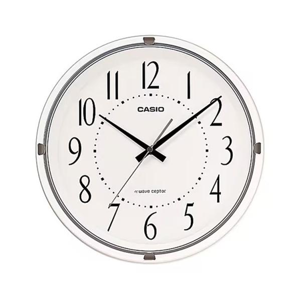 CASIO（カシオ） 電波掛け時計 電波時計 掛時計 白 ホワイト シンプル