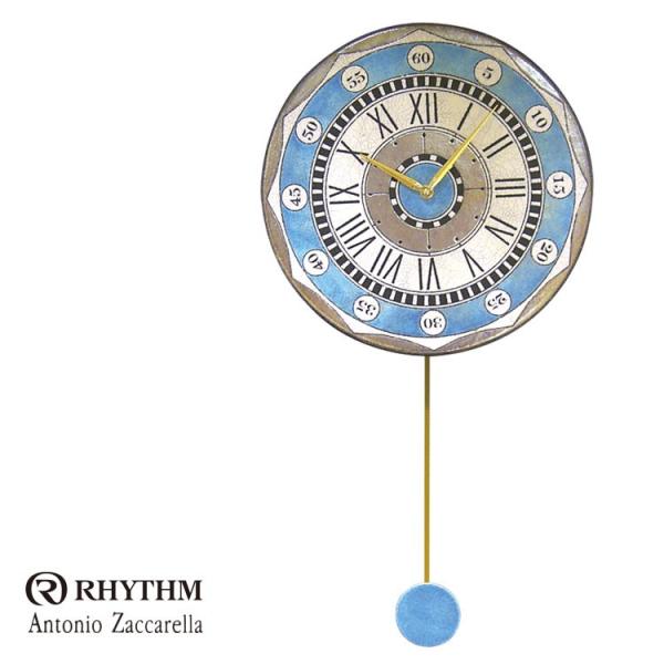 RHYTHM リズム時計 掛時計 飾り振り子付時計 Zaccarella ザッカレラ