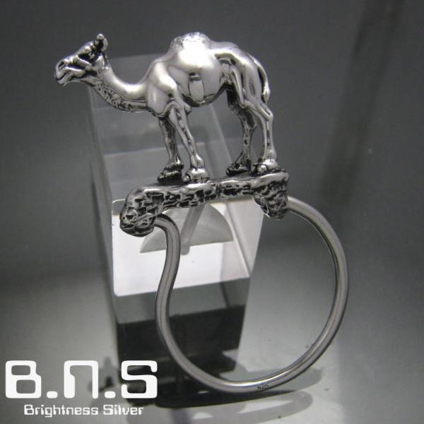 銀の駱駝、ヒトコブラクダキーリング シルバー925 SV925(キーホルダー