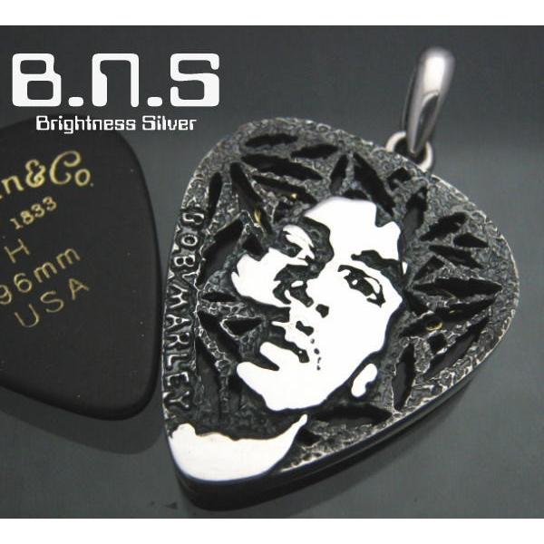 ボブ マーリー ピックケースペンダント シルバー925(ラスタreggae