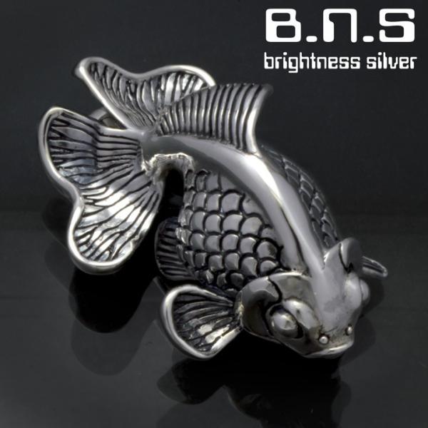 銀の金魚 琉金ペンダント 銀製 シルバー925 SV925 silver925 neck-1475