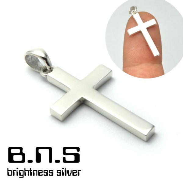 プレーンクロスペンダント M シルバー925 銀 silver925 neck-1521-P180 
