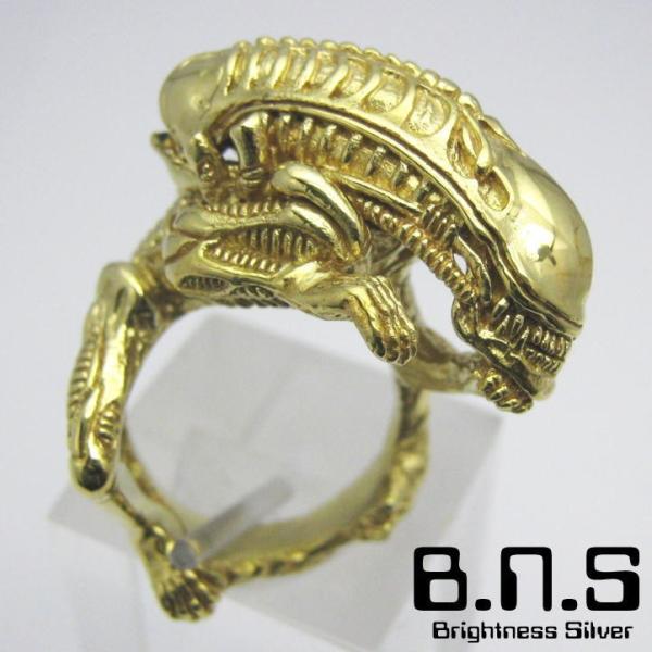 ALIEN ゴールドエイリアンリング ブラス 真鍮【ring-697-RB71