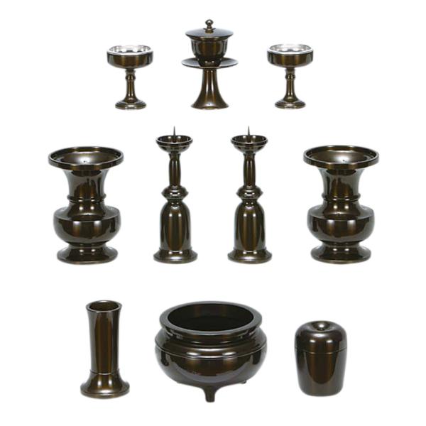 仏具・重目 10点セット ウルミ(3.0寸)【メーカー取寄品 仏具・重目 10点セット ウルミ(3.0寸)【メーカー取寄品