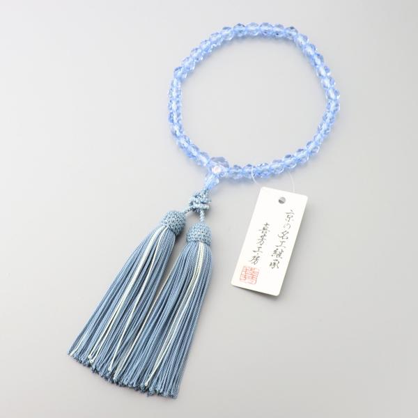 綺麗な綺麗な2連ブルー瑪瑙、紫山天珠⭐️ e-butsudanya_n154089