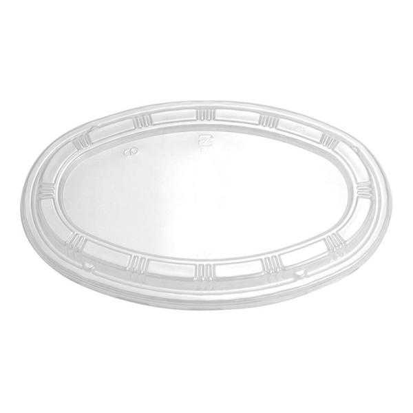 ■商品コード：1089■ご注文単位：50枚■サイズ：234mm×144mm×高10mm■素材：ポリスチレン■耐熱温度：85℃BF-214専用　テイクアウトには必須のカレー容器のフタです。しっかり閉まって、埃やこぼれるのを防ぎます。