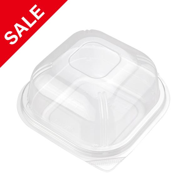 【SALE】テイクアウト容器 ユニコンLS-角 120 ドーム 透明 100個