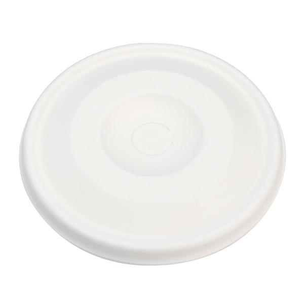 紙コップ蓋 ECO 紙フタ ストロー穴付 (白) 口径90mm 50個